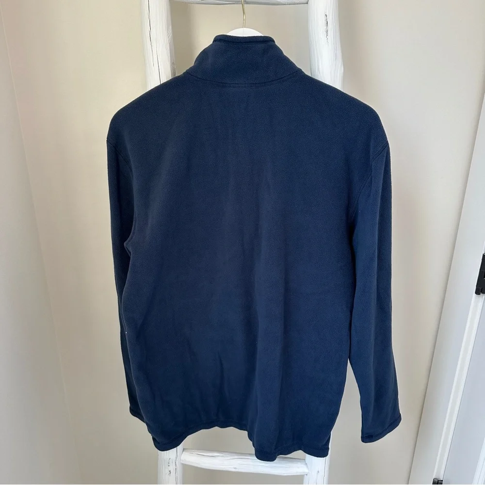 The North Face Men's Deep Blue Fleece Quarter Zip Pullover Size Medium